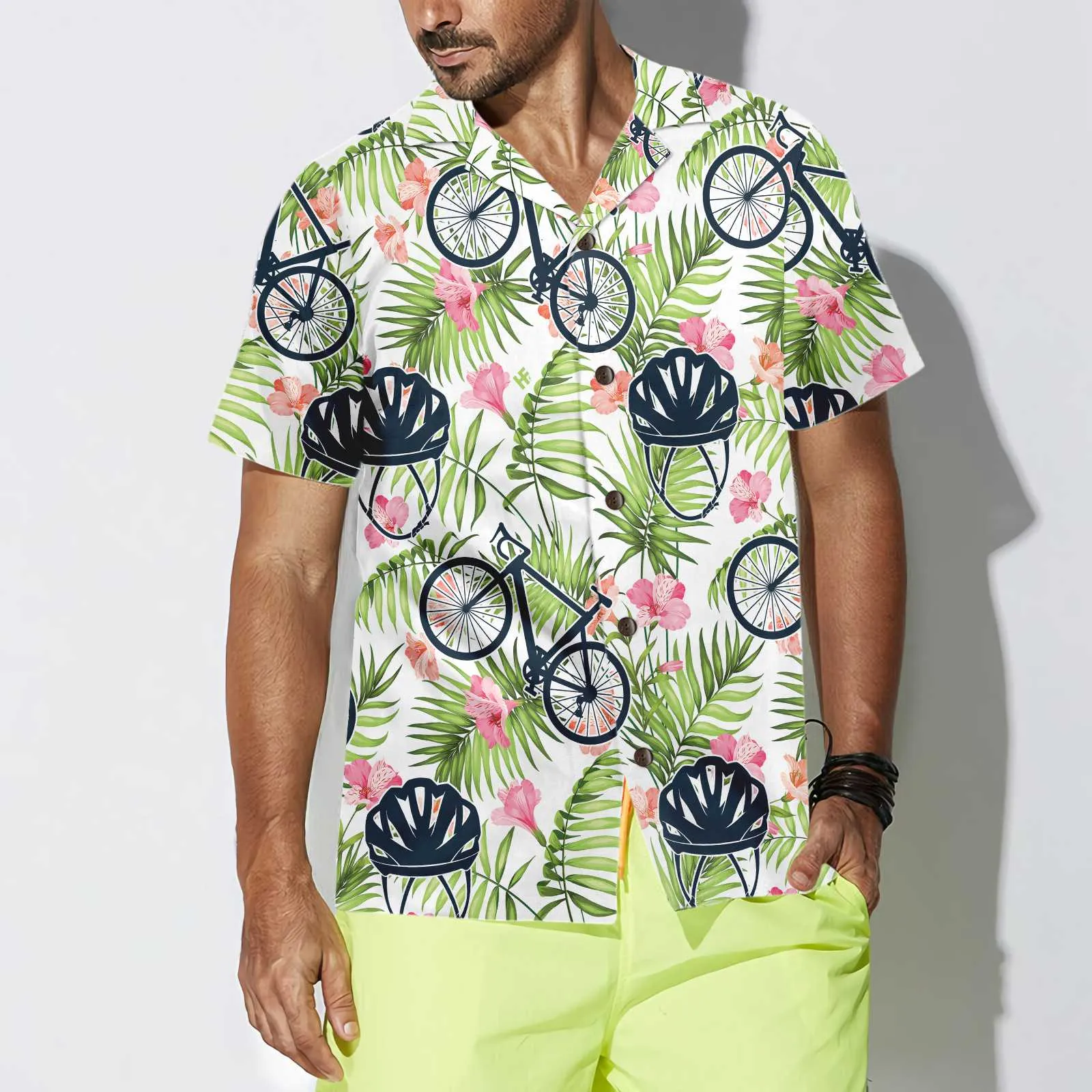 Aloha Cycling Hawaiian Shirt, Bicycle Shirt For Men & Women, Best Gift For Bikers