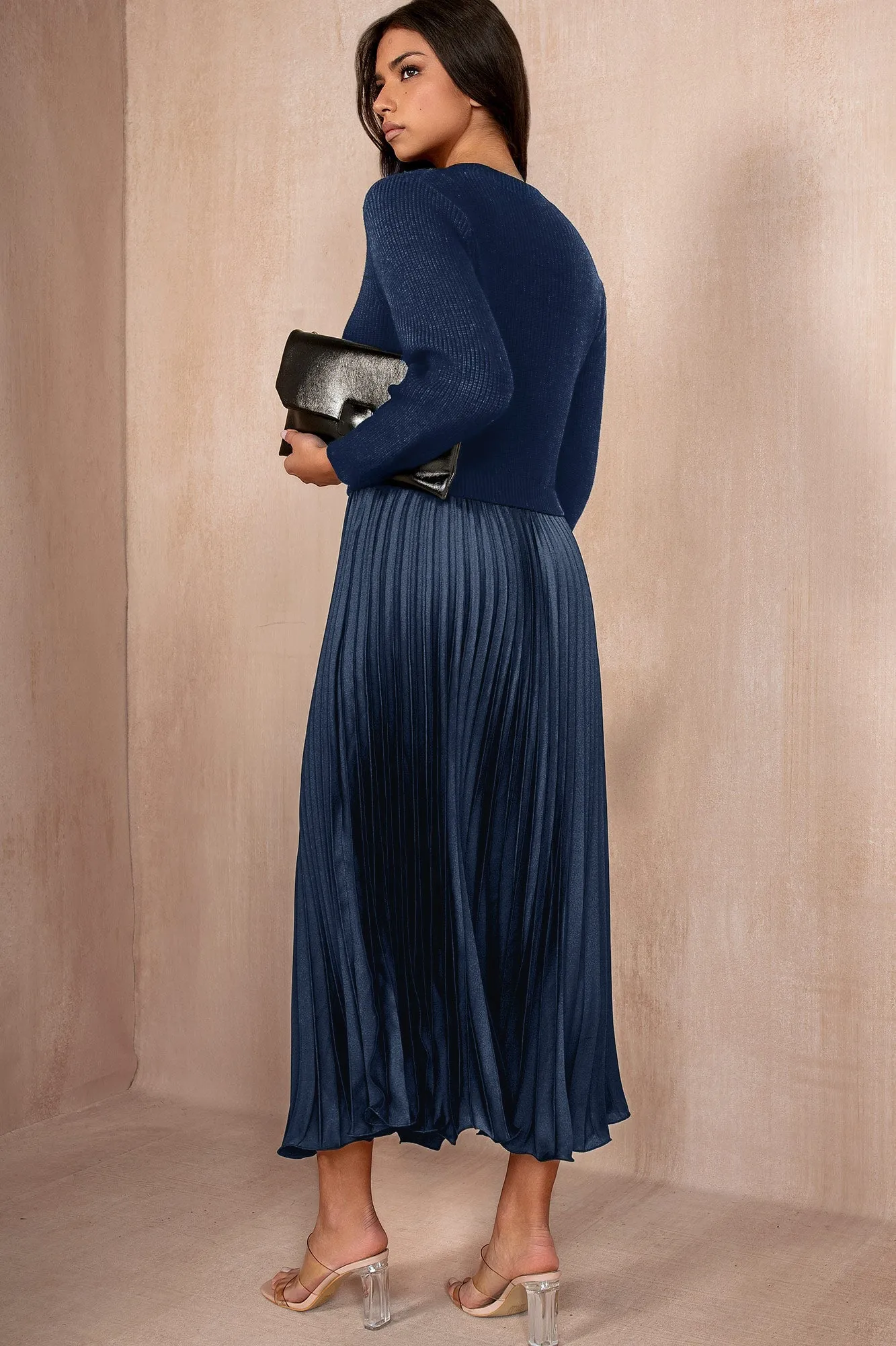Arlene Navy 2 in 1 Dress