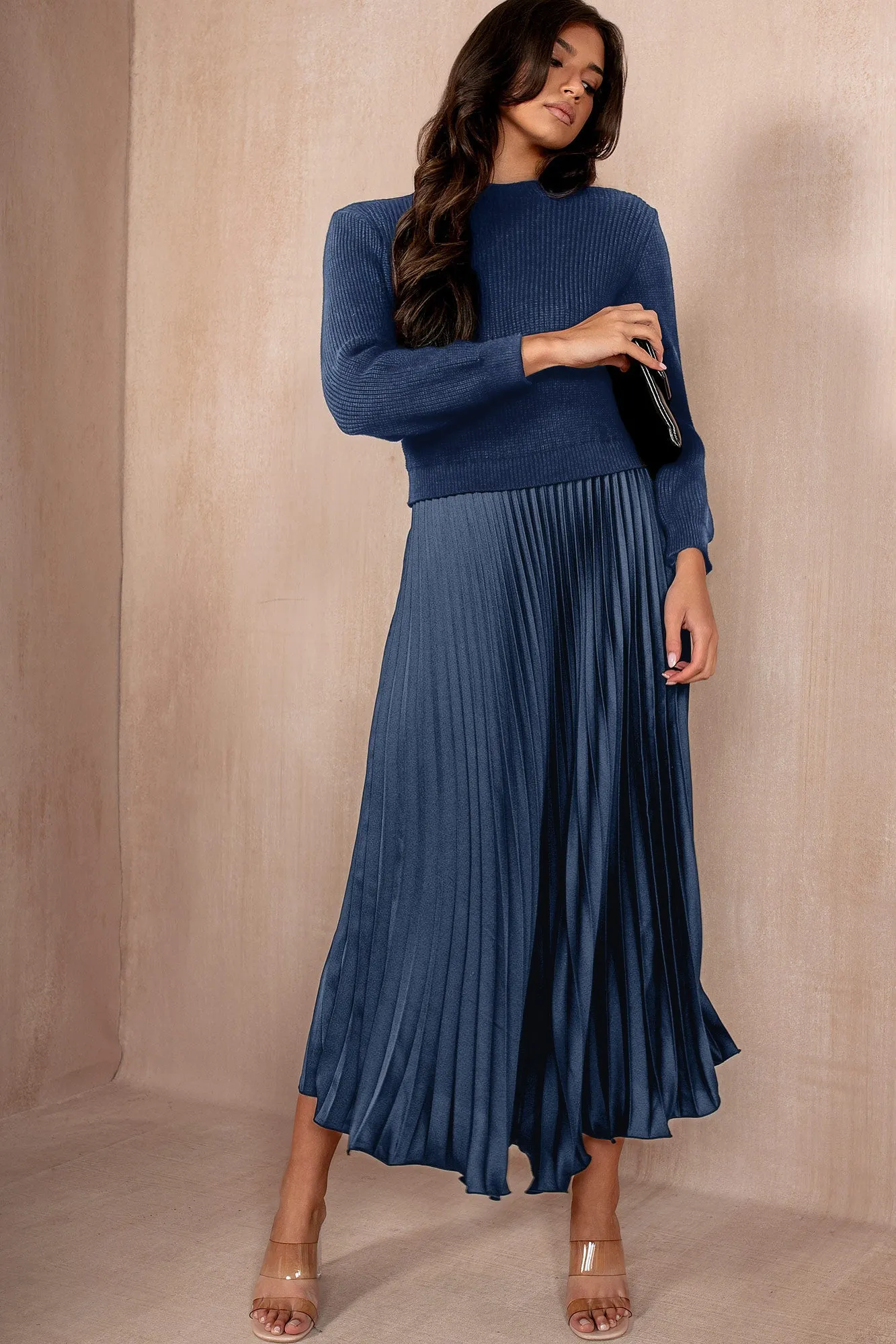 Arlene Navy 2 in 1 Dress