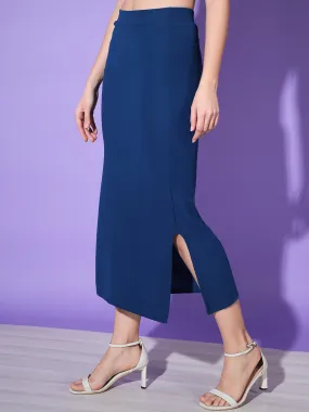 Below Knee Slit Women Pencil Skirt-3137-3137