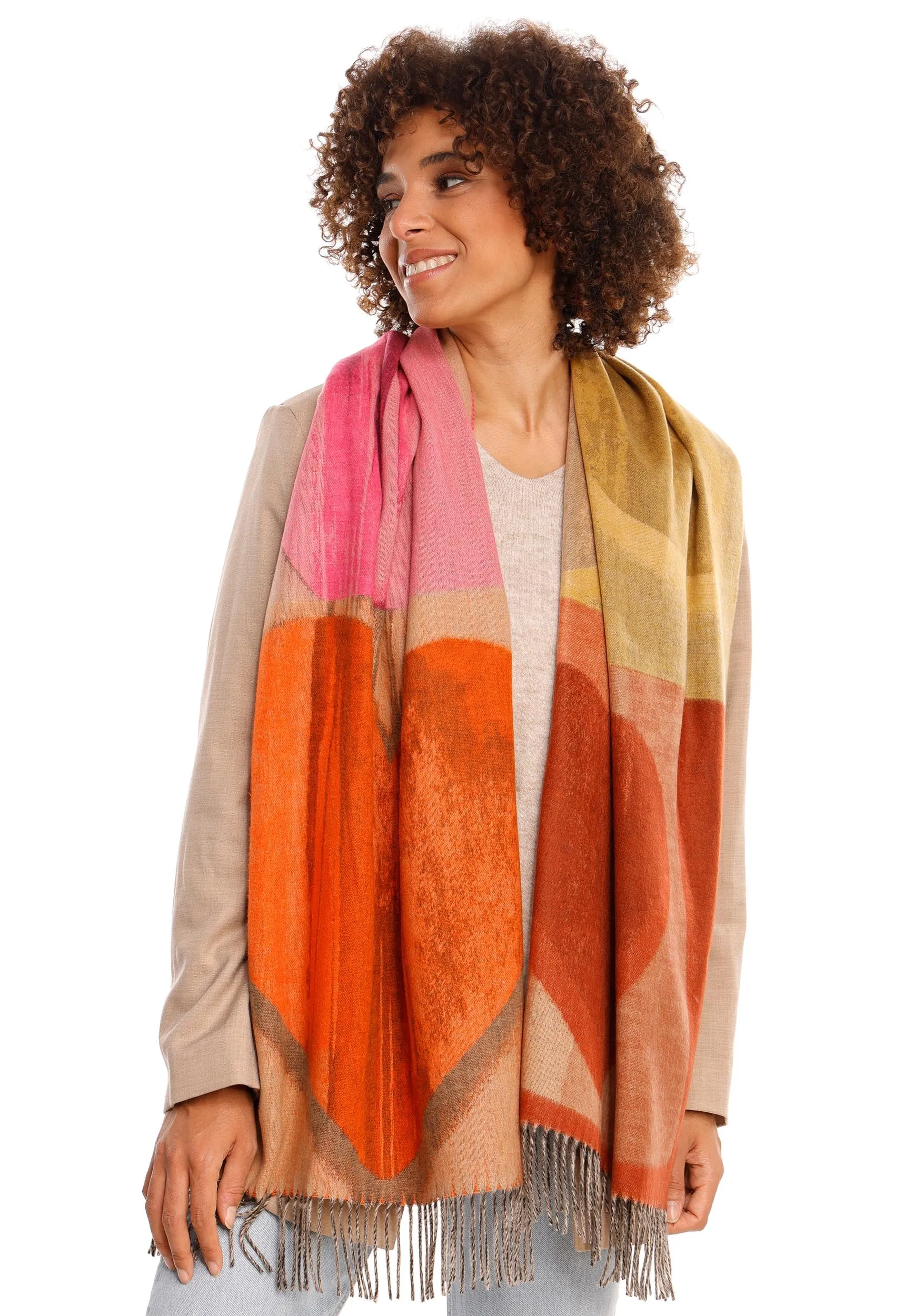 Brushed Hearts Oversized Cashmink® Scarf