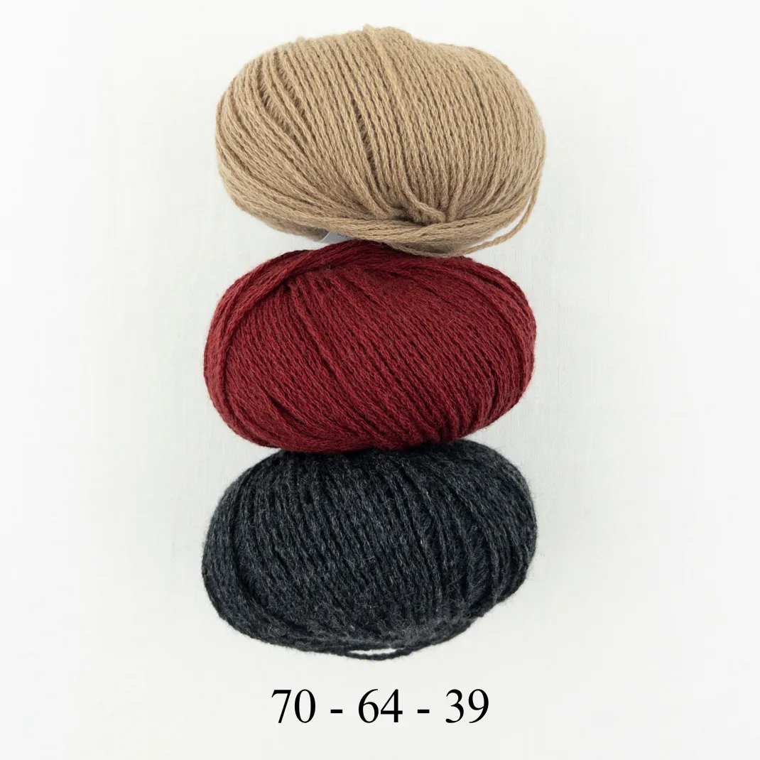 Cashmere Three Tone Fingerless Mitts | Lang Yarns Cashmere Premium and Knitting Pattern (#407)