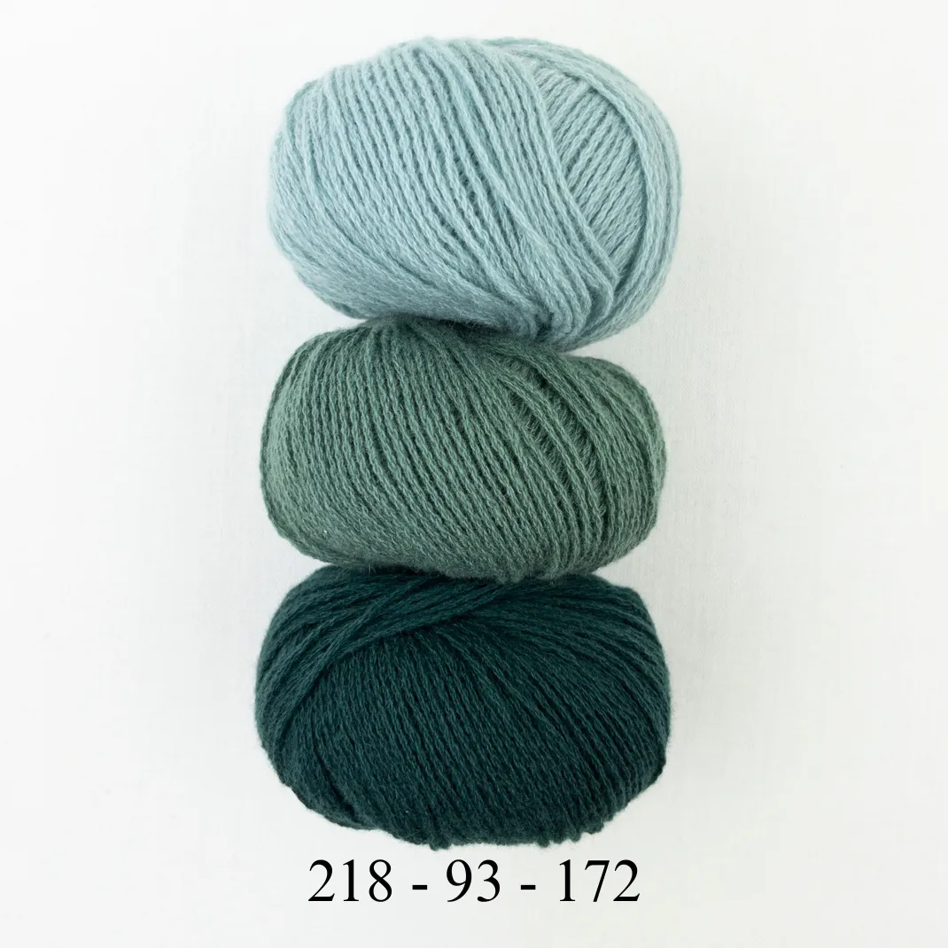 Cashmere Three Tone Fingerless Mitts | Lang Yarns Cashmere Premium and Knitting Pattern (#407)