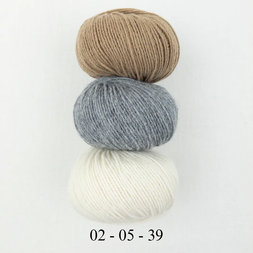 Cashmere Three Tone Fingerless Mitts | Lang Yarns Cashmere Premium and Knitting Pattern (#407)