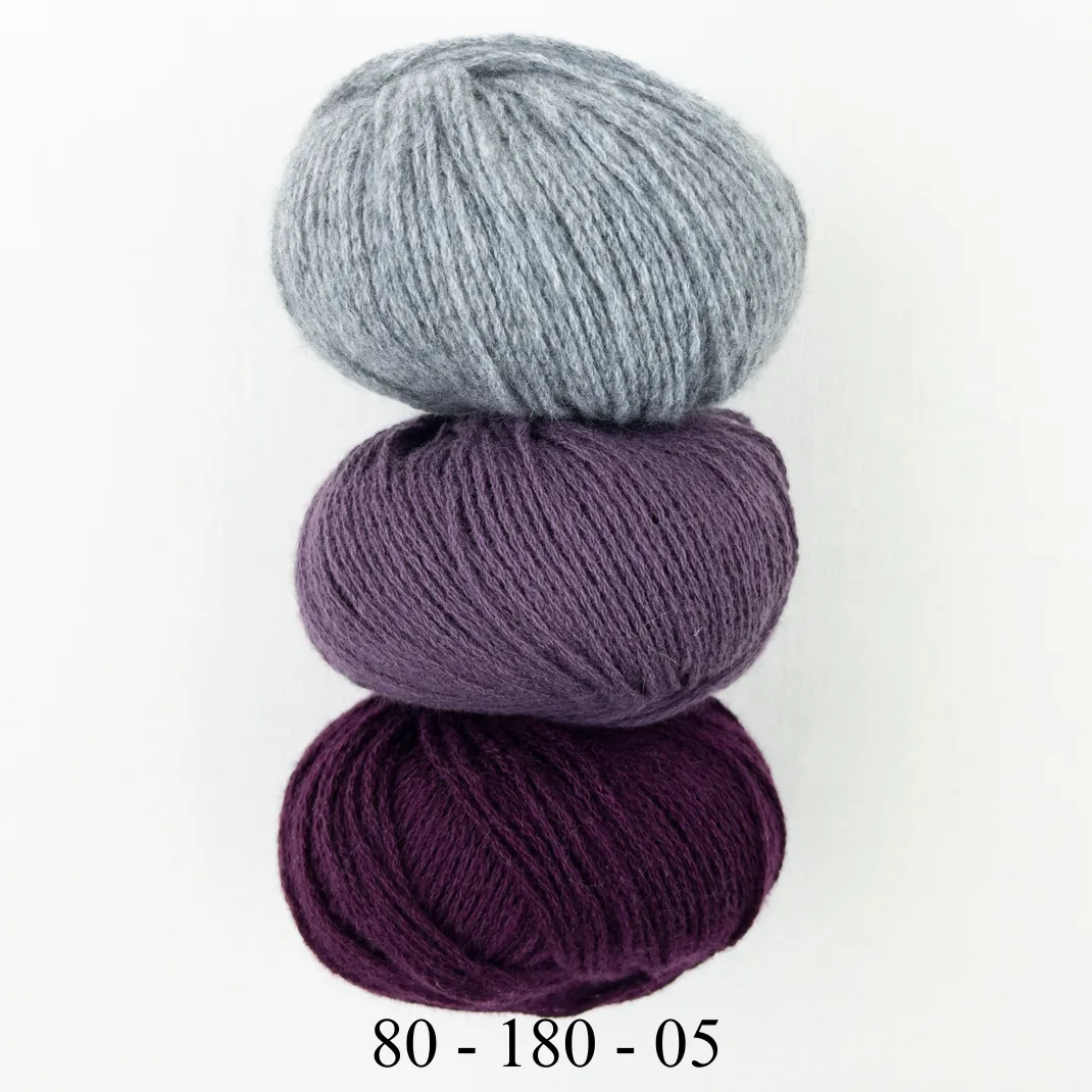 Cashmere Three Tone Fingerless Mitts | Lang Yarns Cashmere Premium and Knitting Pattern (#407)