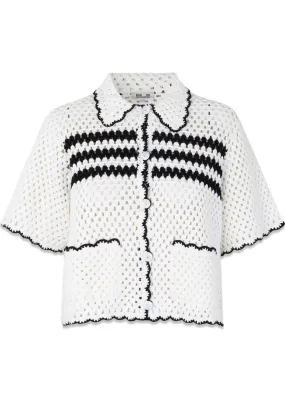 CAYLEY - Black Creme Crochet