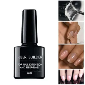 FiberNail Building Gel- Quick Nail Repair for Broken Nails Soak Off UV Gel