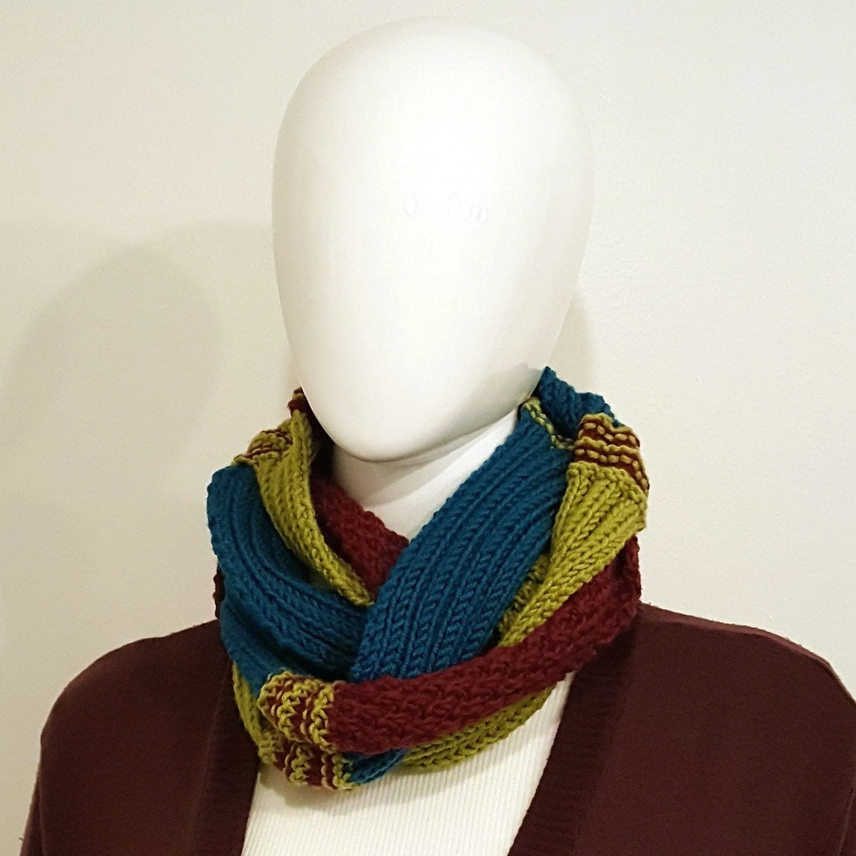 Harlequin Infinity Scarf