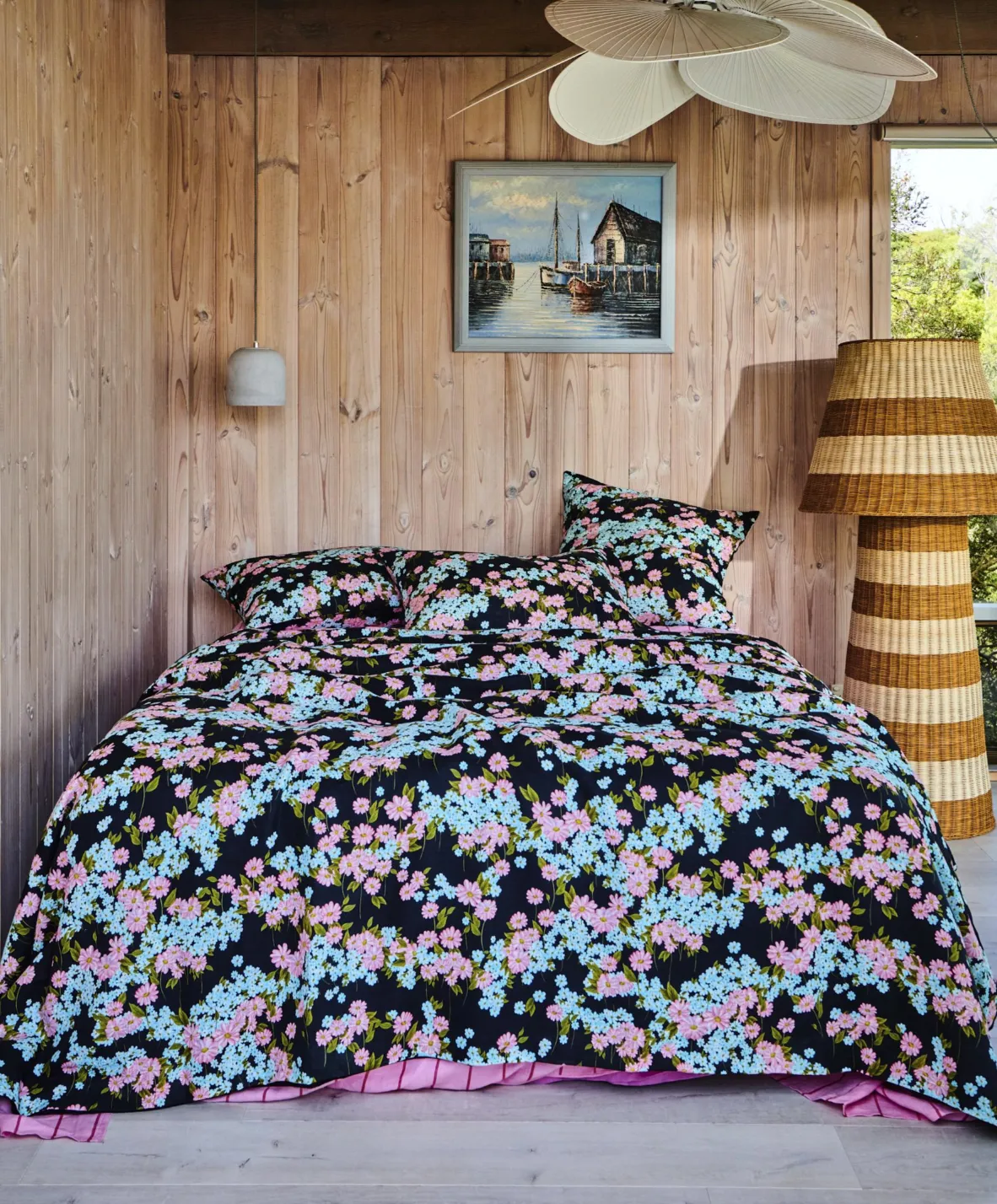 Kip & Co Periwinkle Linen Quilt Cover