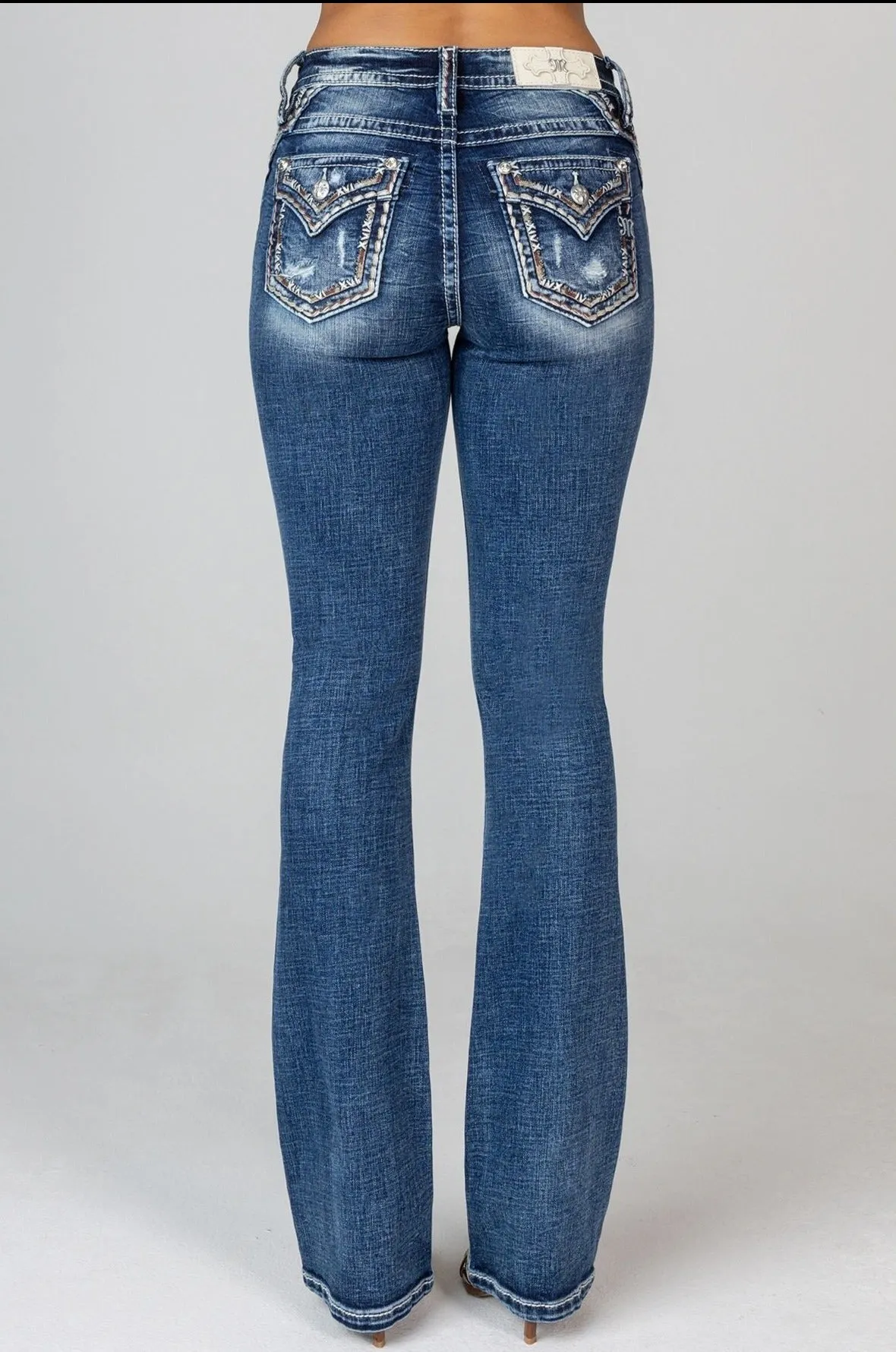 Miss Me Rustic Stitch Bootcut Jeans