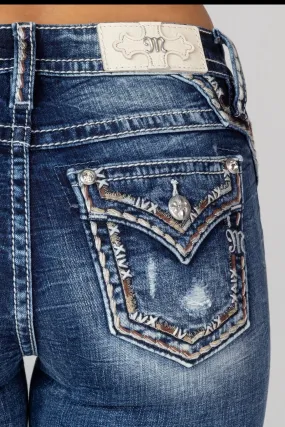 Miss Me Rustic Stitch Bootcut Jeans