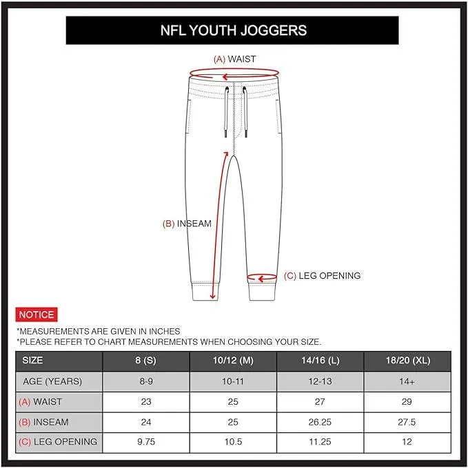 NFL Official Youth Super Soft Game Day Jogger Sweatpants|Cincinnati Bengals
