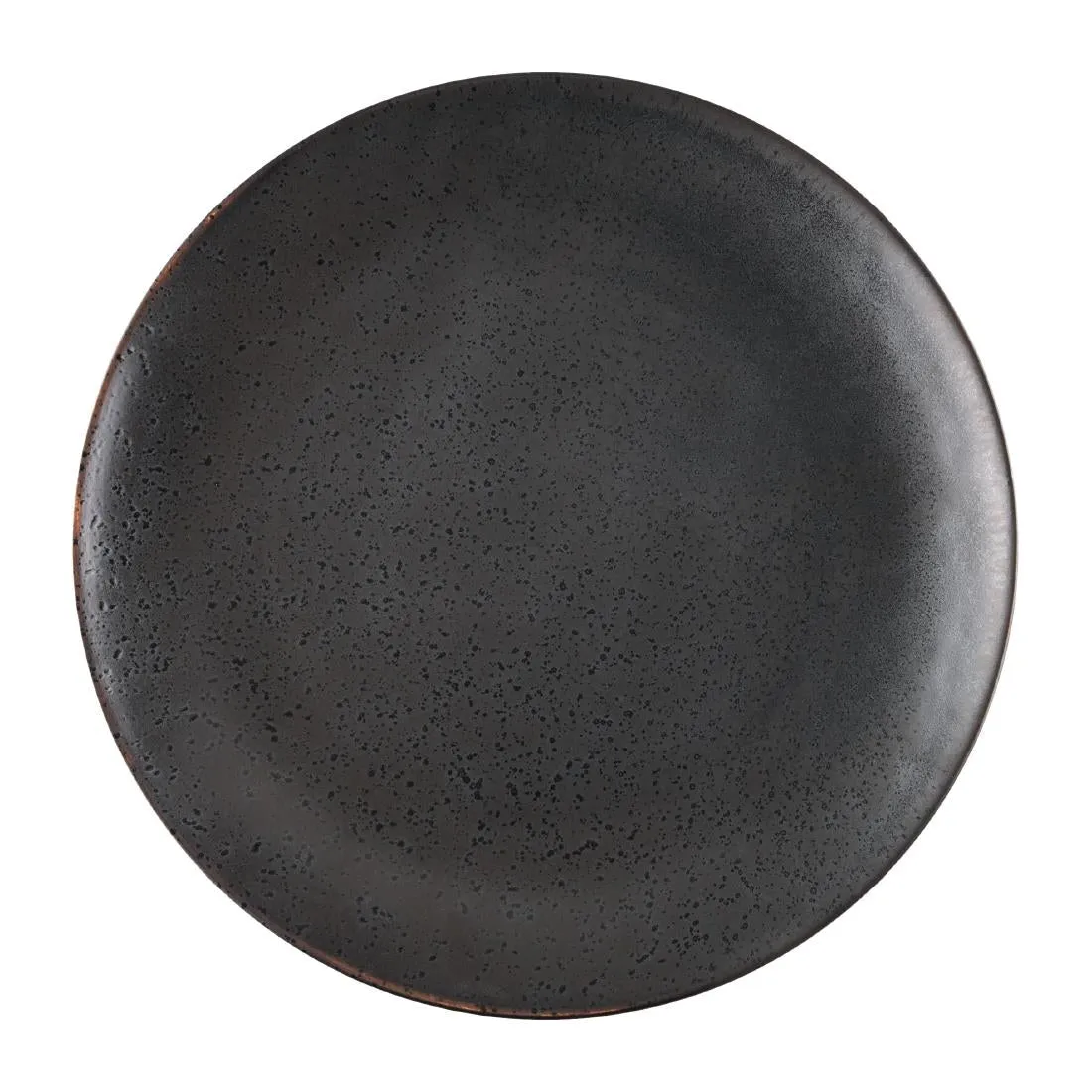 Olympia Fusion Round Black Coupe Plate 270mm (Pack of 4)