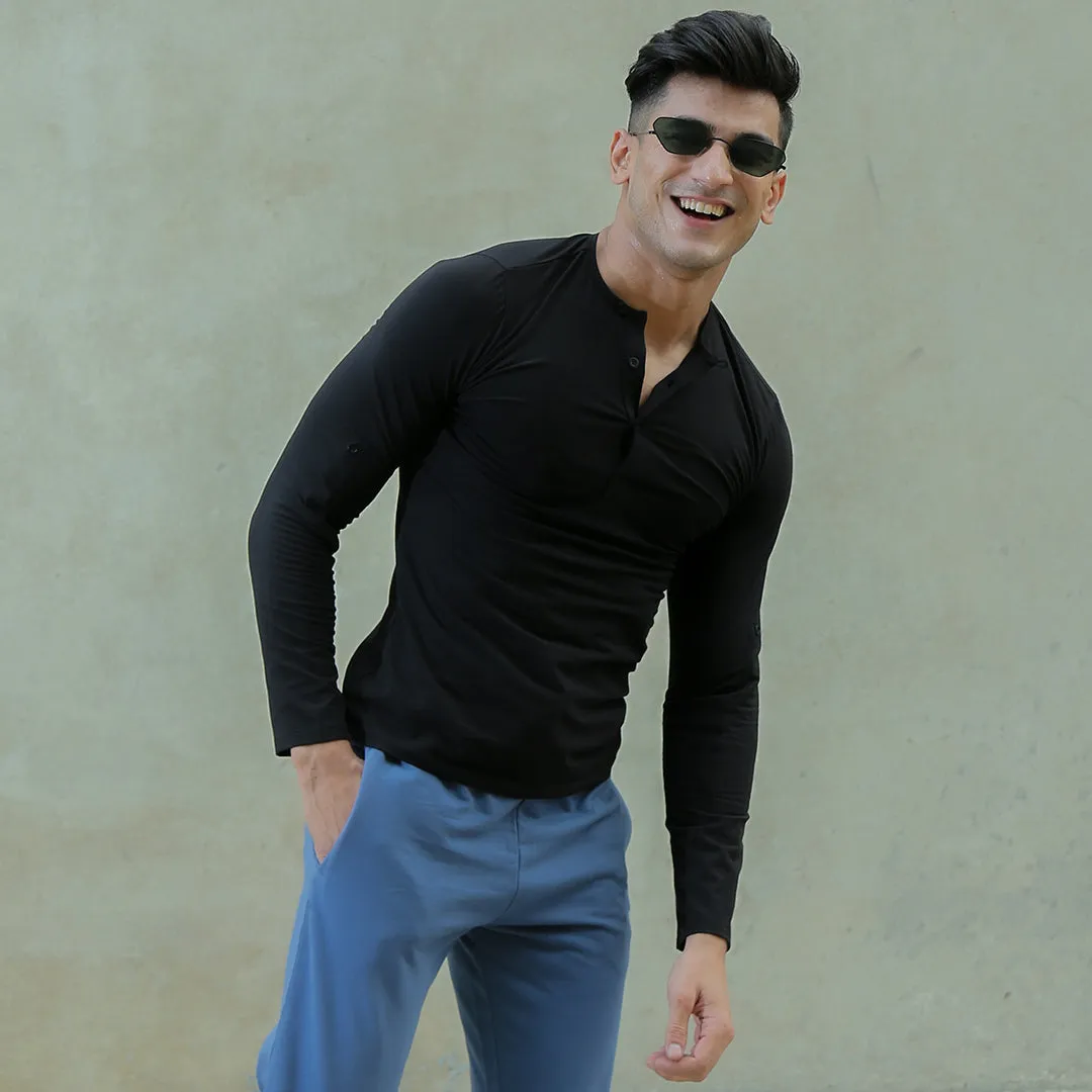 Pack of 2 Henley Long Sleeve T