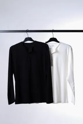 Pack of 2 Henley Long Sleeve T