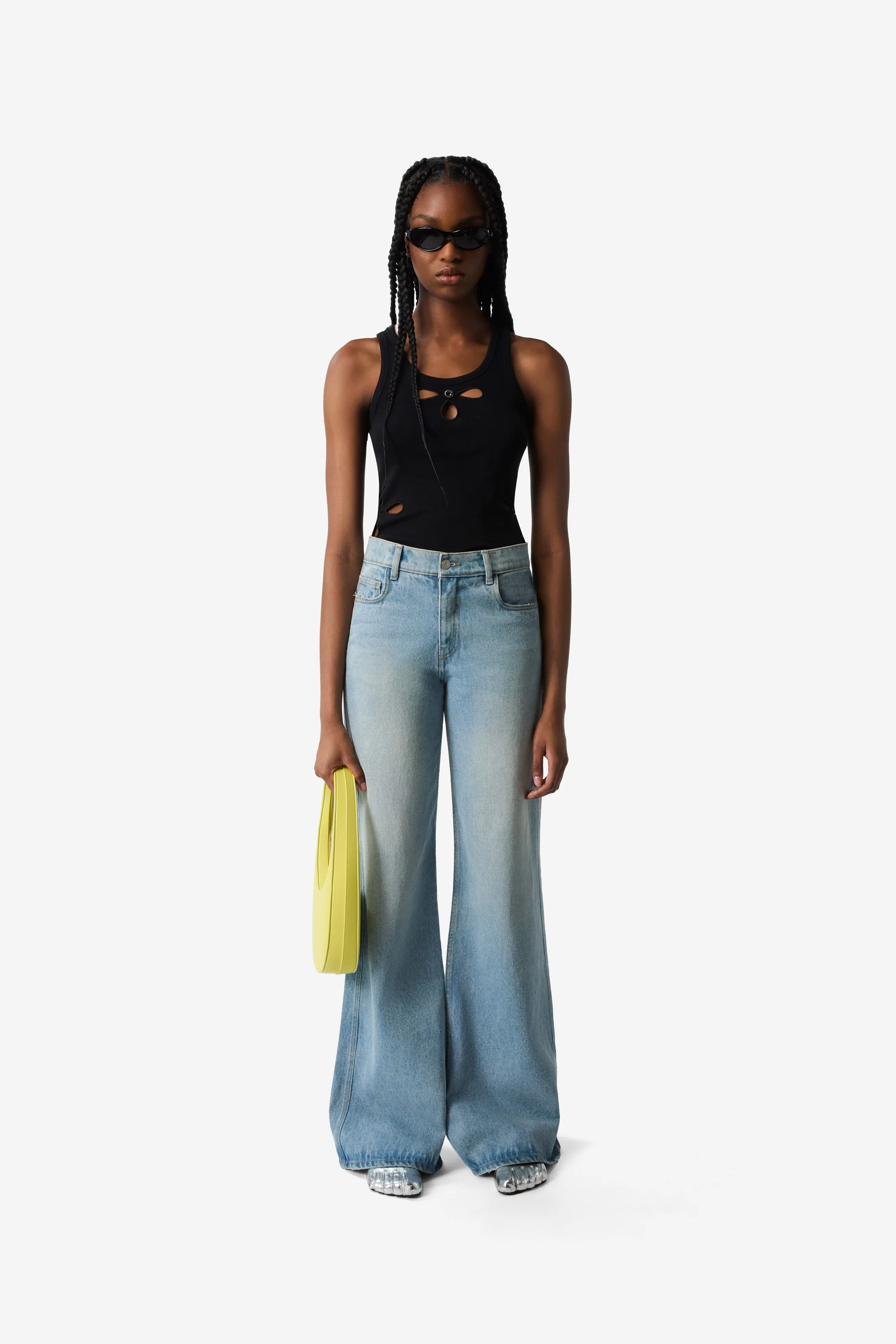 Petal Embroidered Tank Top