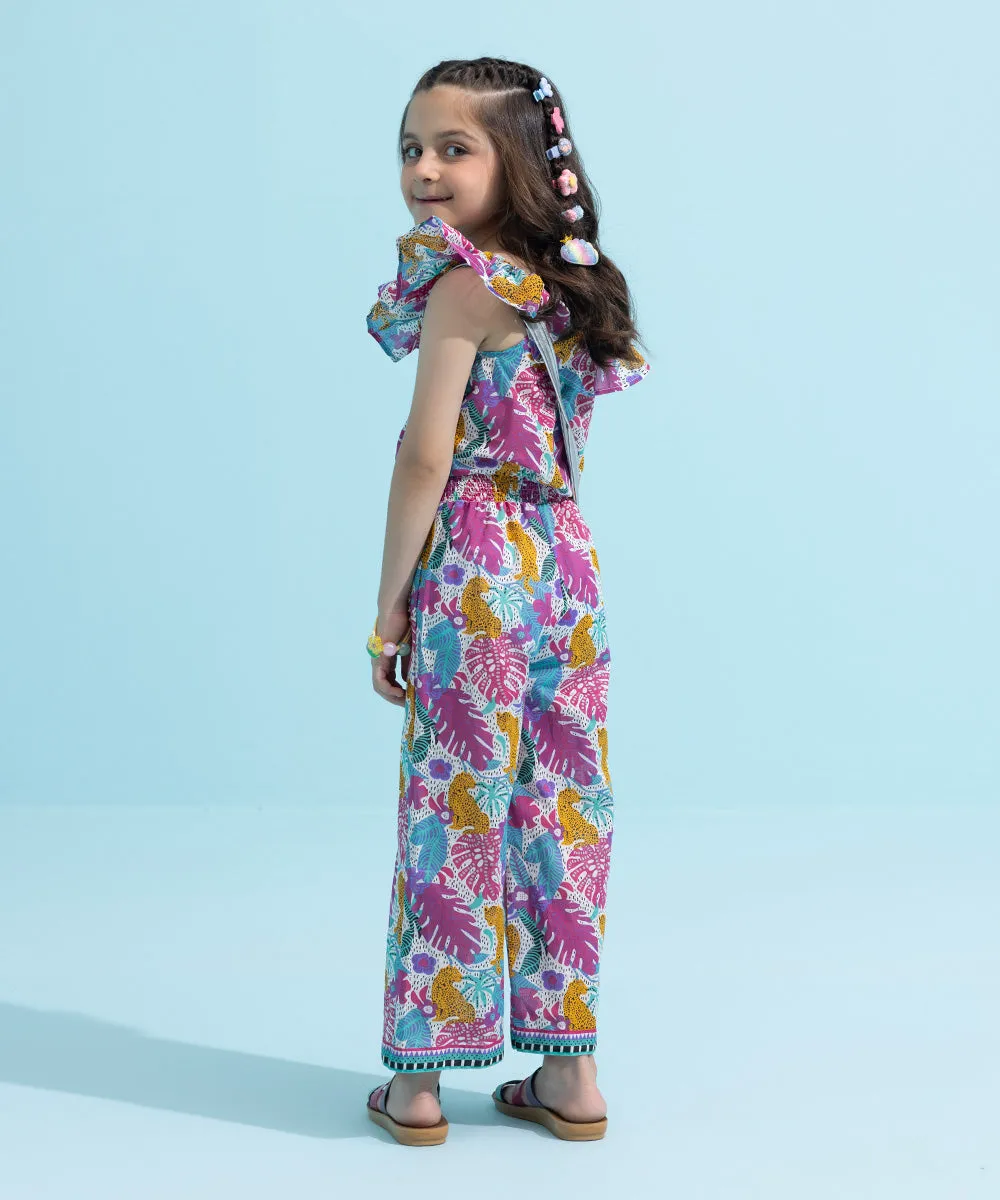 Printed Glitter Jumpsuit