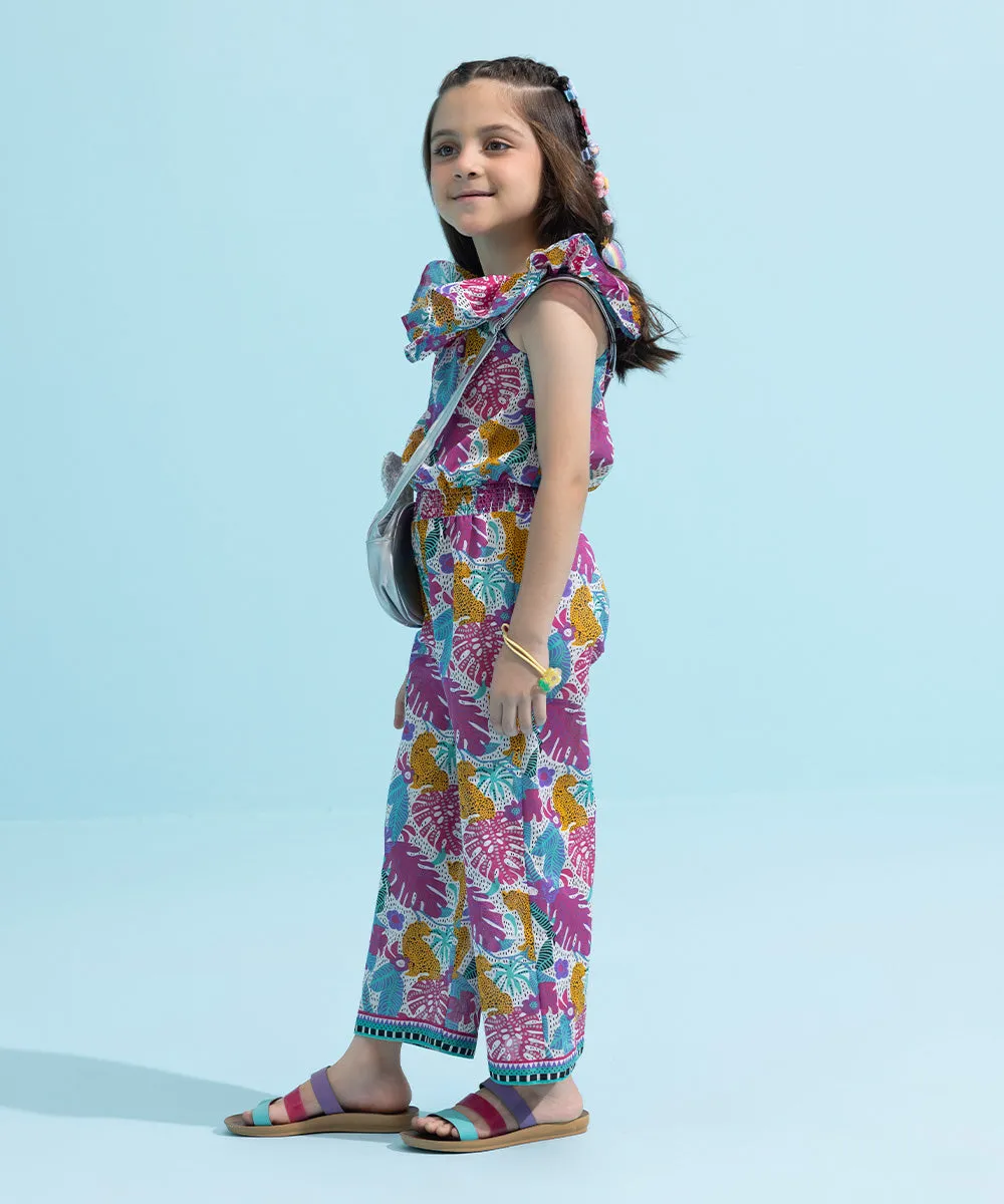 Printed Glitter Jumpsuit