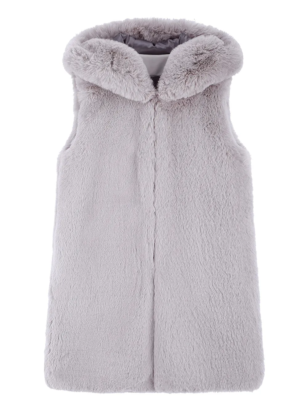 [REFURB] FAUX FUR CUPID HOODED VEST