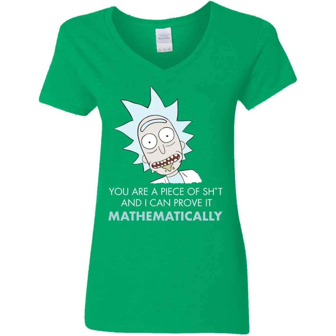Rick And Morty Mathematical Proof Quote Women V-Neck T-Shirt