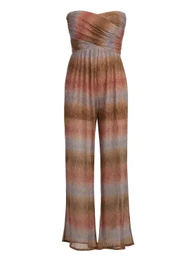 Shimmery Strapless Jumpsuit