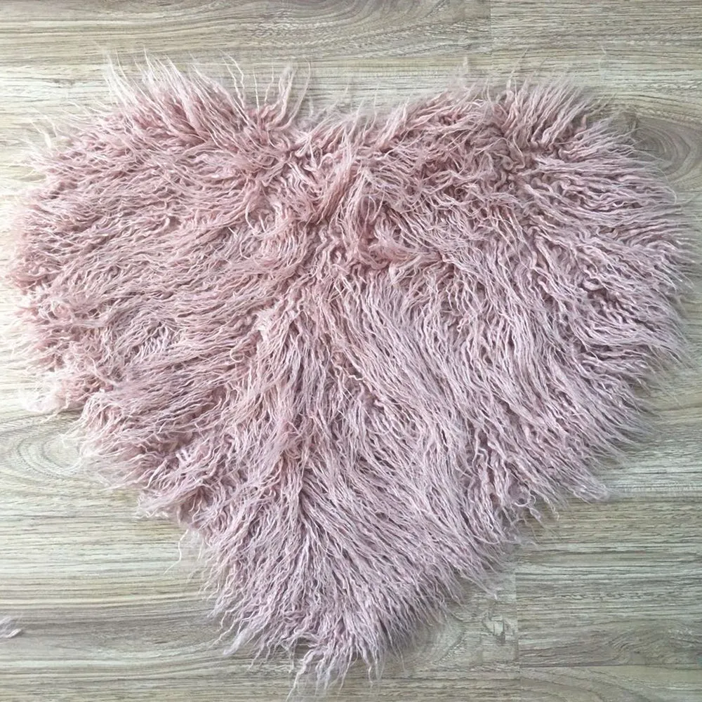 Soft Sweet Heart Faux Fur Blanket