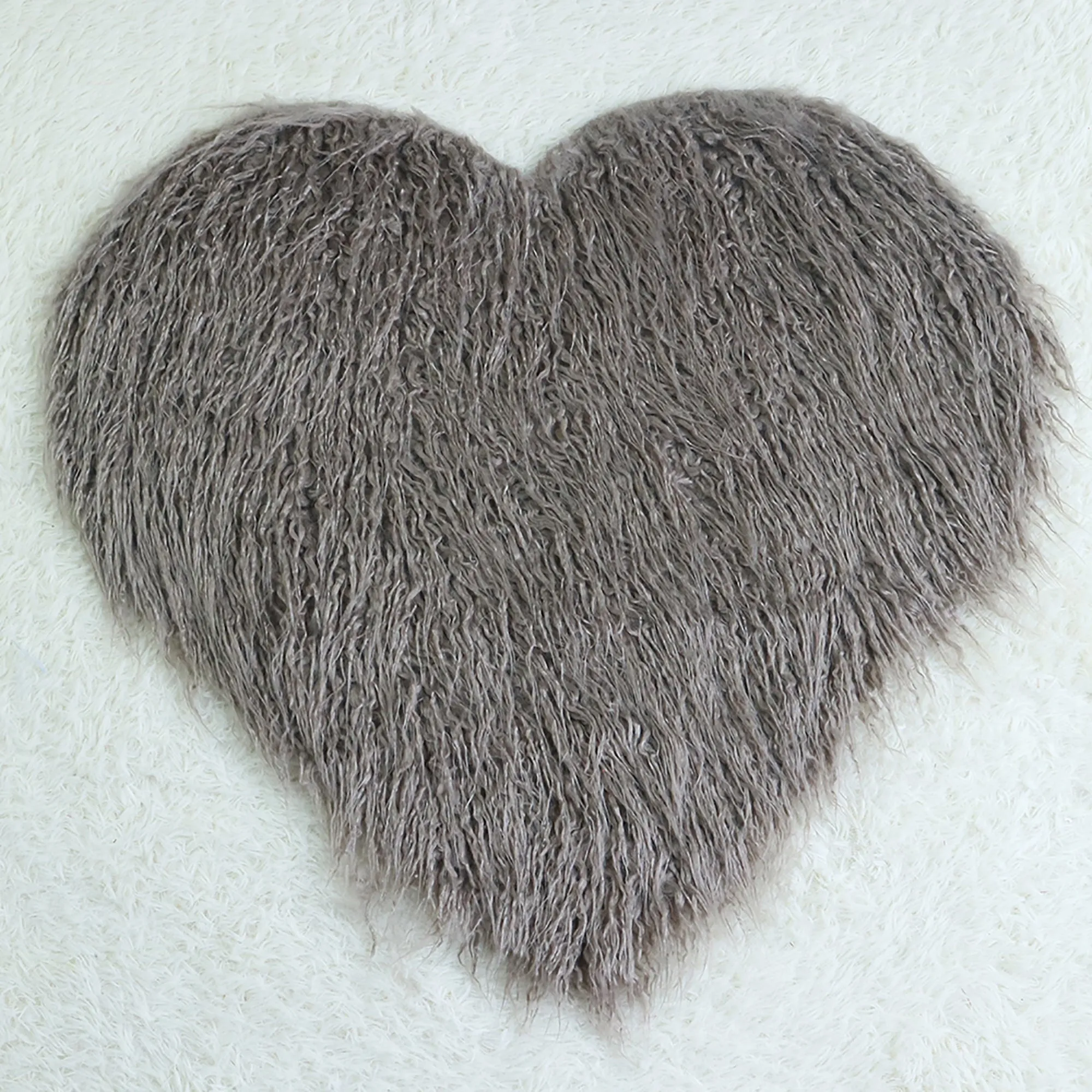 Soft Sweet Heart Faux Fur Blanket