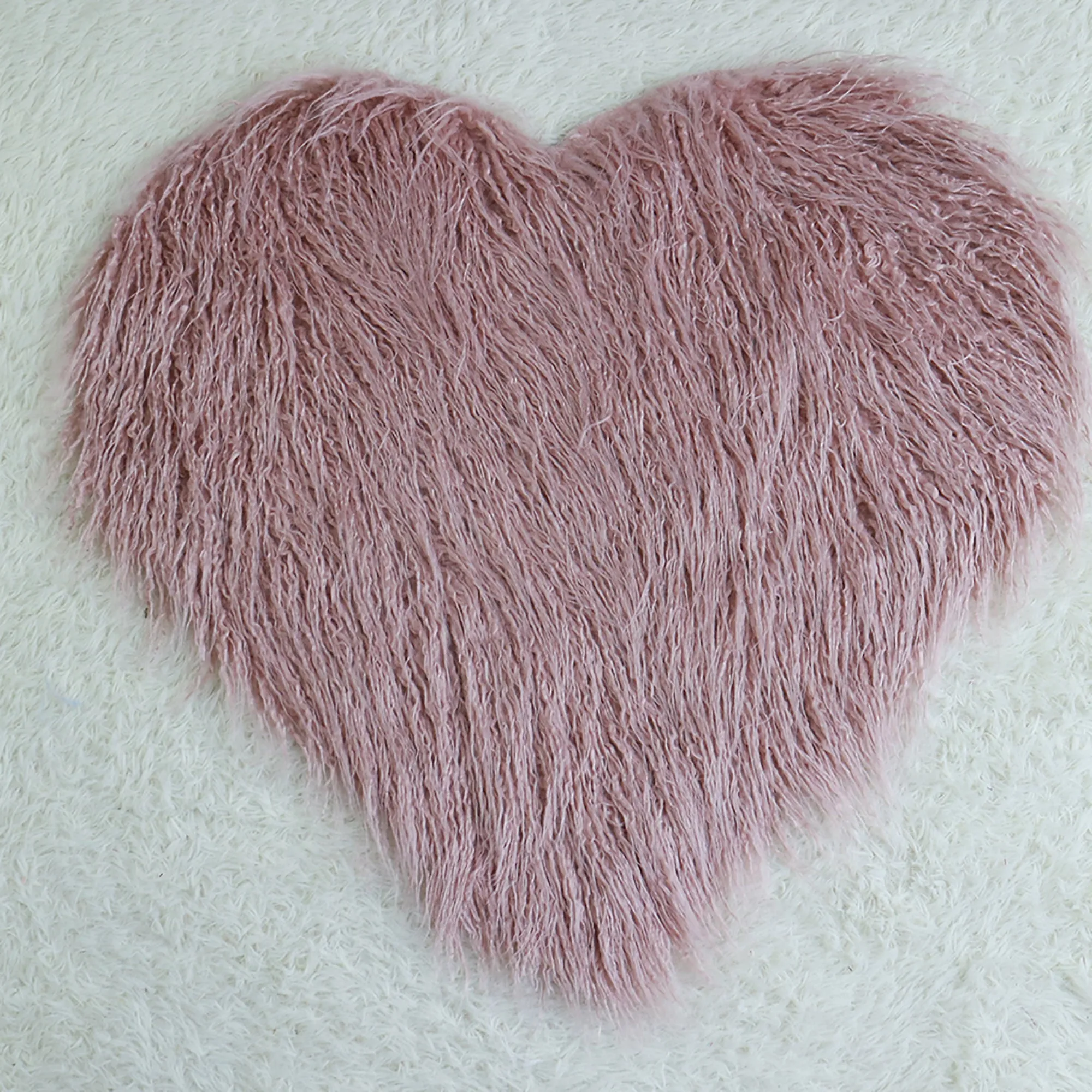 Soft Sweet Heart Faux Fur Blanket