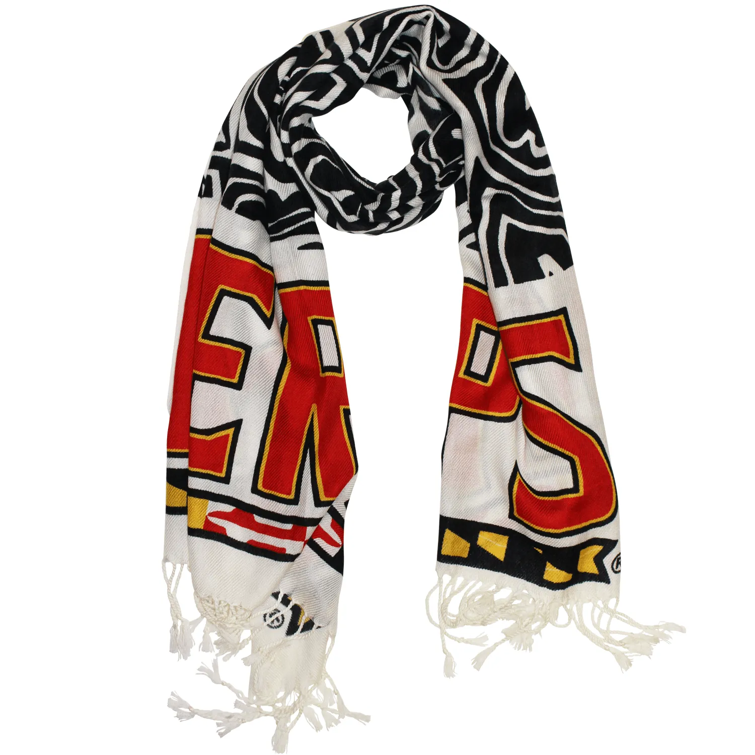 UMD Terps & Turtle Shell (White & Black) / Scarf